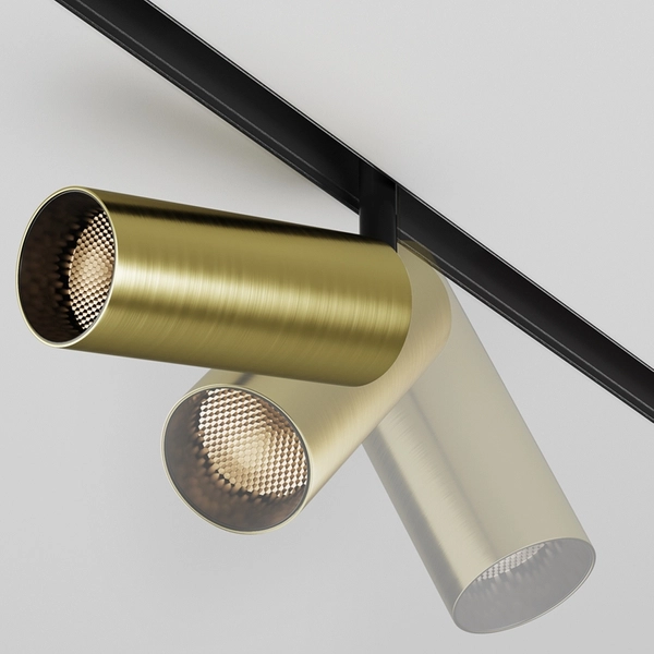 Szynowa lampa magnetyczna Focus TR032-2-12W3K-M-BBS LED 12W 3000K tuba mosiądz