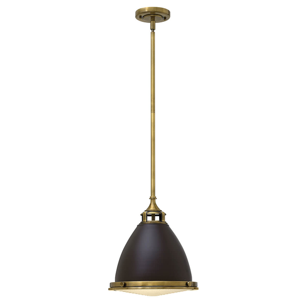 Retro lampa wisząca Amelia HK-AMELIA-P-M-RB do jadalni brązowy czarny