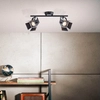 Metalowa lampa sufitowa Movie G08913/76 filmowe reflektory czarne matowe