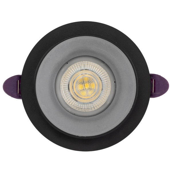 Wpustowa lampa Jet 6920 do przedpokoju oczko metalowa czarna