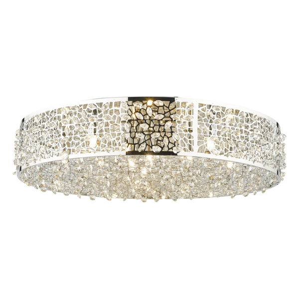 Plafon glamour Kotaro KOT6450 kryształowy do sypialni chrom