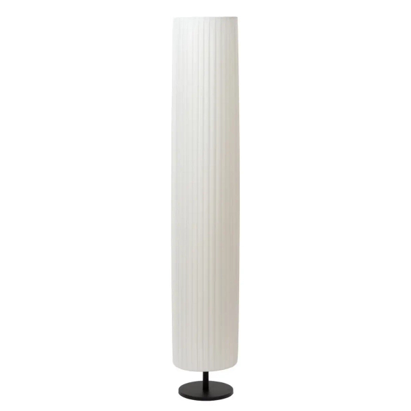 Materiałowa lampa podłogowa FOLD 21739/12/31 tuba biały czarny