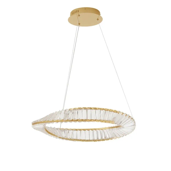 Kryształowa lampa wisząca BAUTA LE42912 crystal LED 36W 3500K złota