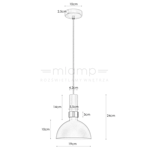 LAMPA wisząca LARRY 106974 Markslojd metalowa OPRAWA zwis kopuła mosiądz czarna