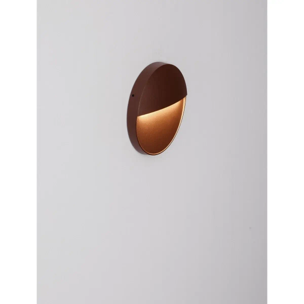 Metalowa lampa elewacyjna FRAVONO LE75295 LED 5W 3000K IP54 rdzawy