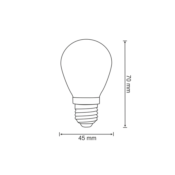 Zestaw 2 żarówek filament do girlandy Party LED 0,5W 2200K ciepła
