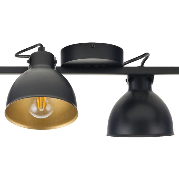 Regulowana lampa sufitowa MARS Sigma metalowy plafon czarny