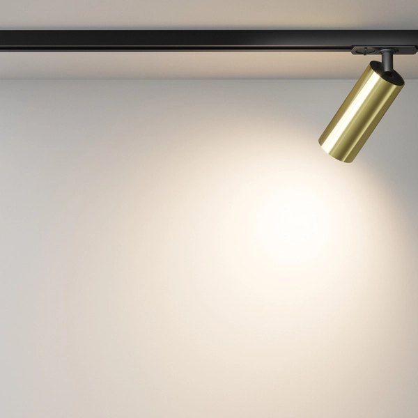 Lampa 1-fazowa do szynoprzewodu Focus TR021-1-12W3K-W-BBS LED 12W 3000K sopel mosiądz