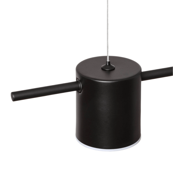 Metalowa lampa wisząca Gamorra ABR-LWL-GAM18W-C LED 18W 3000K tuby czarne