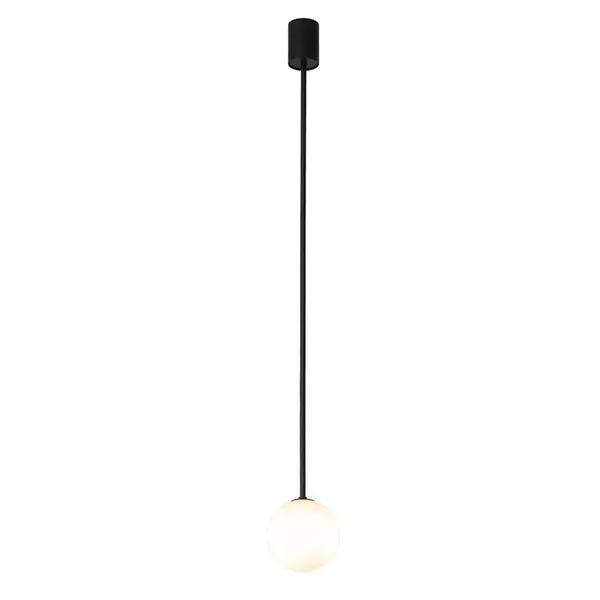 Stylowa lampa wisząca Kier 10307 kula biała czarna