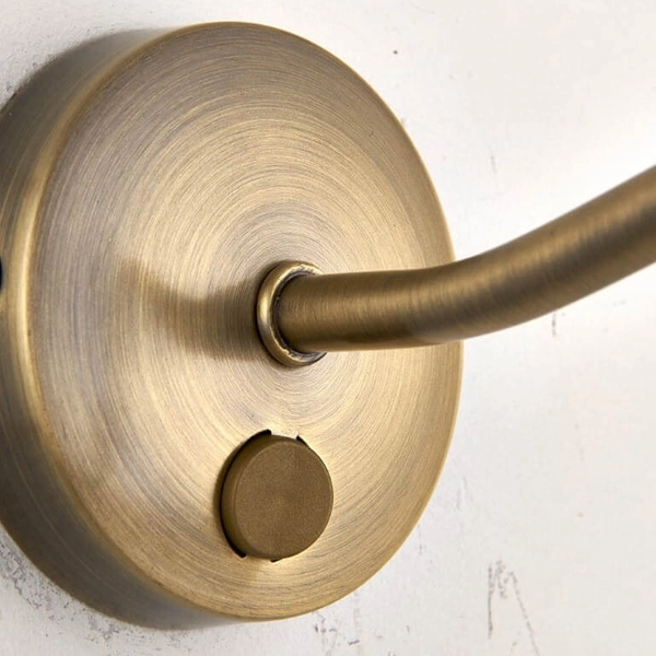 Lampa ścienna Turner PL350-E14-SWAN Endon nad lustro metalowa mosiądz