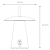Stołowa lampka zewnętrzna DONNA 27500/02/31 Lucide LED 2W 2700K IP54 biała