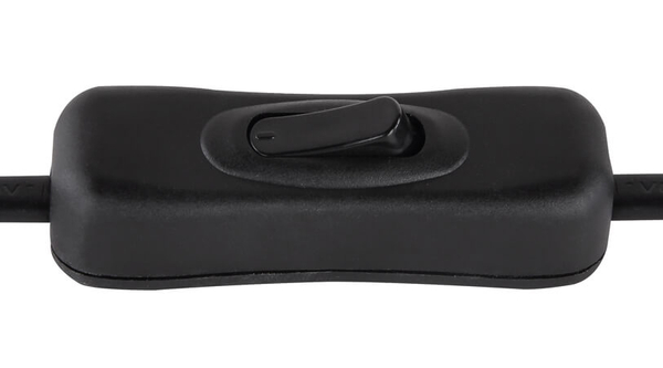 Stojąca lampa Blacky 15345T do sypialni czarna przydymiona