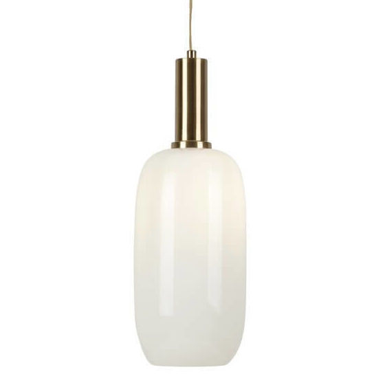 LAMPA wisząca SINOPIA 5224 Rabalux szklana OPRAWA podłużny zwis biały złoty