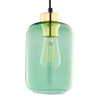 Industrialna lampa wisząca do salonu Marco 6696 TK Lighting szklana zielona