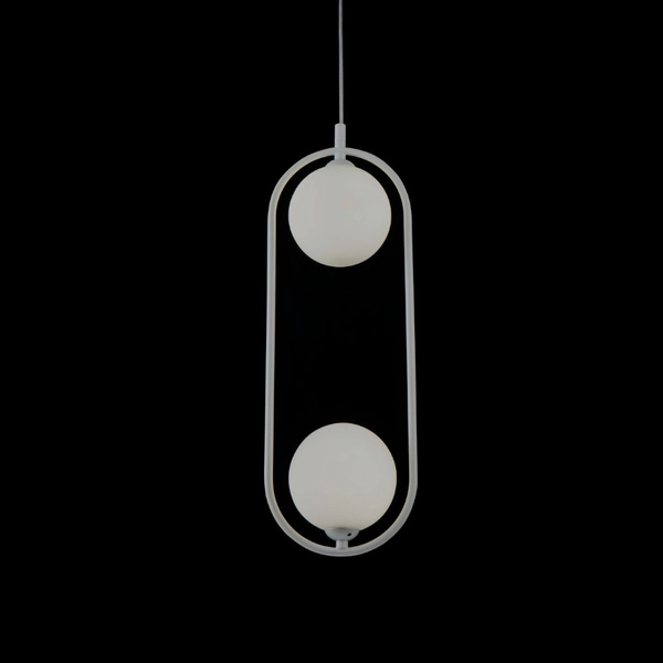LAMPA wisząca RING MOD013PL-02W Maytoni modernistyczna OPRAWA zwis szklane kule białe