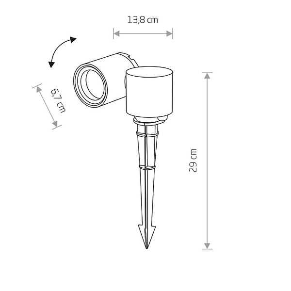 Stojąca LAMPA zewnętrzna TUBINGS 8161 Nowodvorski ogrodowa OPRAWA outdoor słupek IP54 czarny