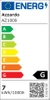 Ścienna lampa do holu Brina AZ1009 Azzardo LED 7W 3000K sopelek srebrna