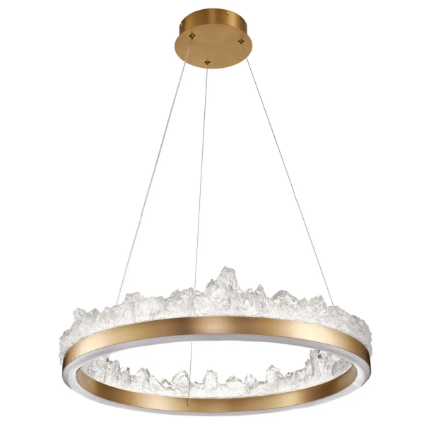 Pierścieniowa lampa wisząca Montana ST-6490P/1 LED 26W 3000K ring złoty