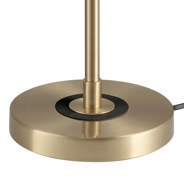 Lampa stołowa Artdeco MT8872 black Step włącznik na sznurku czarna złota