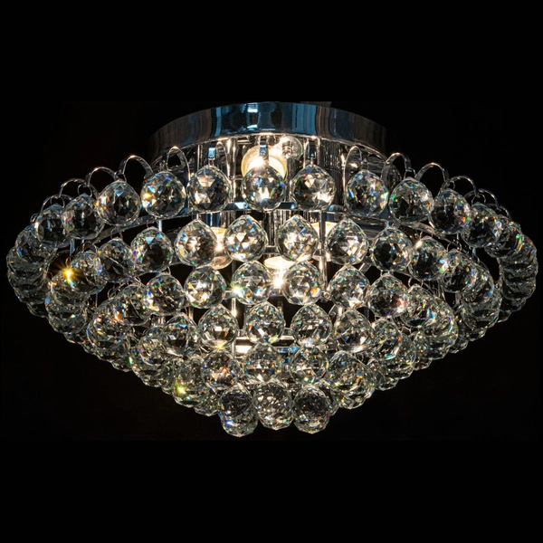 LAMPA sufitowa Monaco 6773/6 8C Elem glamour OPRAWA metalowa z kryształkami chrom