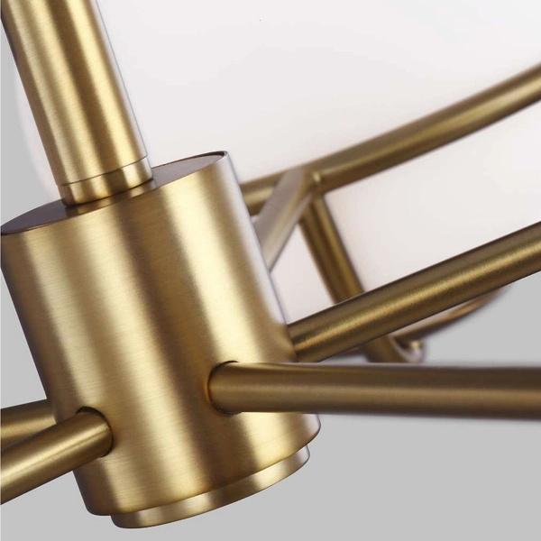 Żyrandol LAMPA wisząca Apollo FE-APOLLO5-BB Elstead FEISS metalowa OPRAWA szklane kule ZWIS condi mosiądz biały