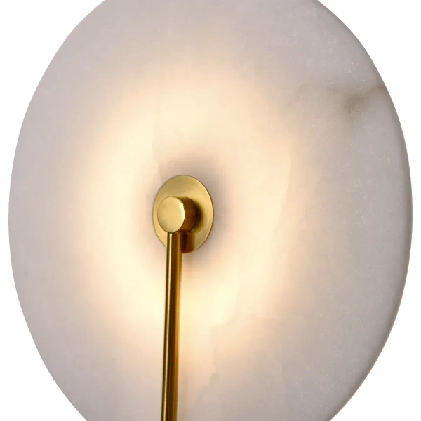 Sypialniany kinkiet naścienny Cyntia WL0115 Yaskr LED 8W 3000K okrąg złoty