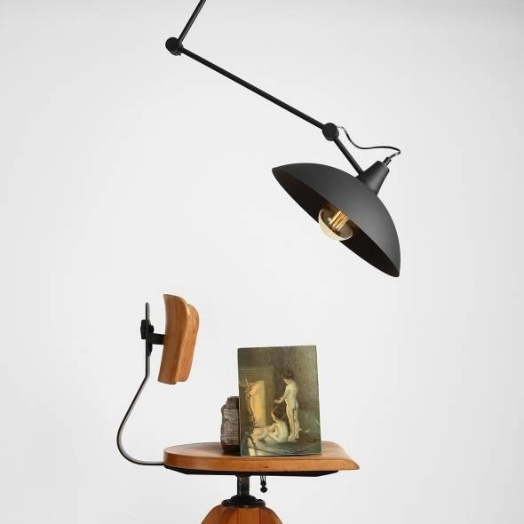 Lampa regulowana MELOS 808PL_G1 Aldex sufitowy wysięgnik czarny