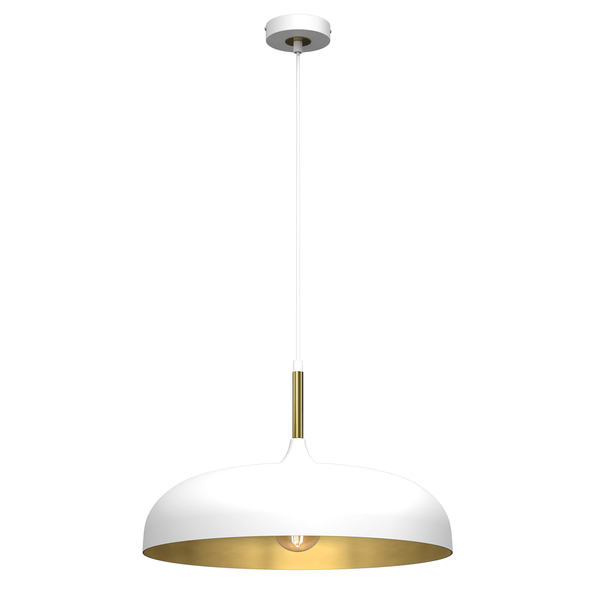 Skandynawska lampa wisząca Lincoln nad wyspę biała złota