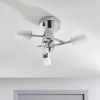 Sufitowa lampa szklana Havana 146-3CH chrom przezroczysty