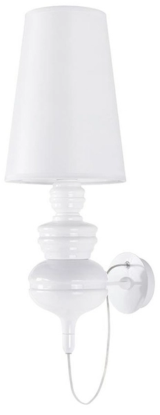 Lampa ścienna QUEEN WALL 18 1018W1.WHITE abażur biała Outlet