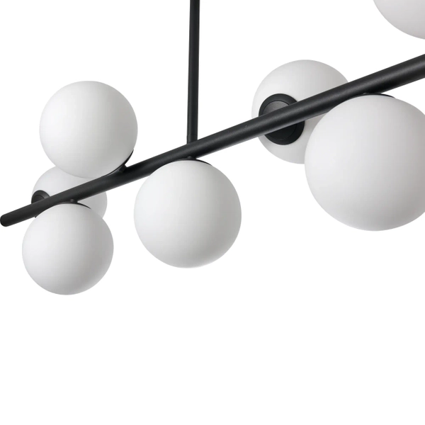 Molekułowa lampa sufitowa Bolti PLC0104-BK Yaskr szklane kule biała czarna