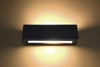 LAMPA ścienna SL.0878 ceramiczna OPRAWA prostokątny kinkiet listwa czarna