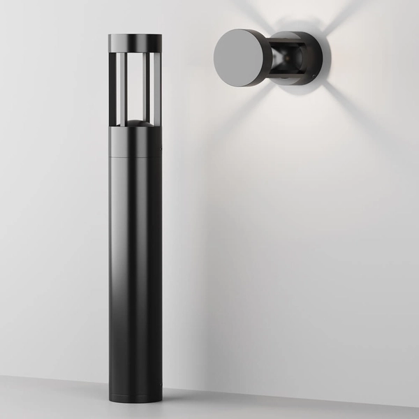 Stojący słupek tarasowy Vint O458FL-L9GF3K Maytoni IP65 podłużny grafitowy