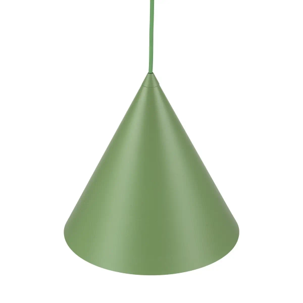 Lampa wisząca do salonu CONO 10886 stożkowa zielony