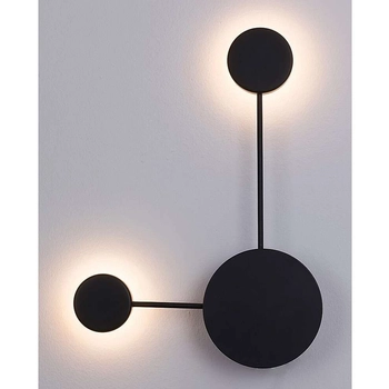 Ścienna LAMPA kinkiet AMADEO 6258 Rabalux dekoracyjna OPRAWA LED 7W 4000K molekuły chemistry furano czarna