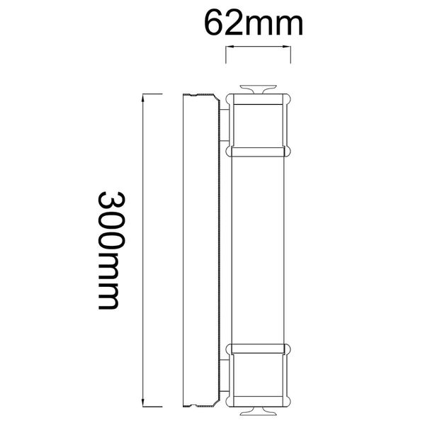 Łazienkowy kinkiet Omi Parette szklana tuba LED 6W 3000K biała