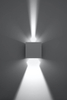 Kinkiet LAMPA przyścienna elewacyjna SL.0544 metalowa OPRAWA cube LED 6W 3000K kostka IP54 biała