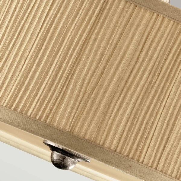 Plafon LAMPA sufitowa FE-ABBEY-SF Elstead FEISS plisowana OPRAWA okrągła abażurowa beżowa