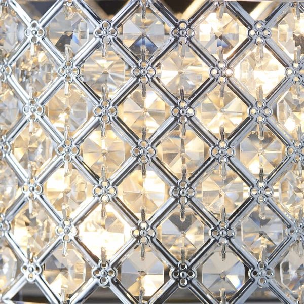 Ścienna lampa Hudson HUDSON-2WBCH Endon glamour chrom przezroczysta