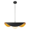 Wisząca lampa kapelusz ENZO ST-F22020601-D40 black szklana czarny złoty