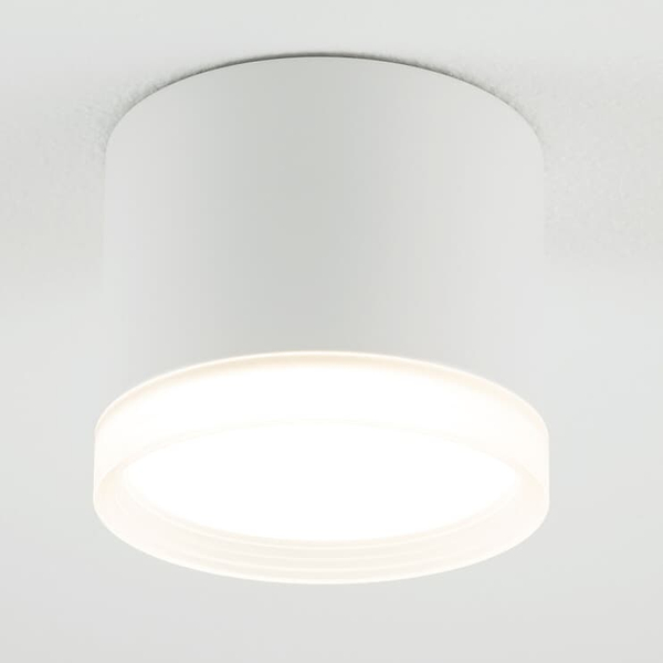Natynkowa lampa sufitowa Silba 10476 Nowodvorski okrągła tuba biała