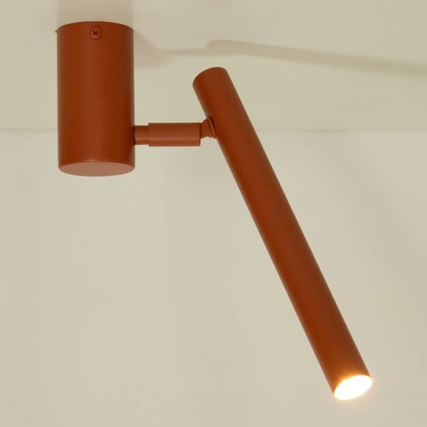 Metalowa lampa sufitowa Sopel 41471 tubka ruchoma ceglana