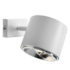 Regulowana lampa ścienna Bot 1046C Aldex metalowy kinkiet tuba biała