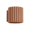 Ścienna tuba AURA mocca SL.1806 ryflowana G9 metalowa