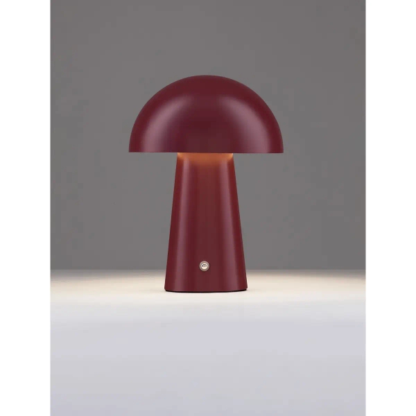 Lampa nocna grzybek CASTORO LE45587 LED 2W 3000K do sypialni czerwony