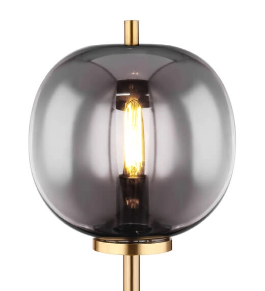 Lampa stołowa Blacky 15345TMM ball mosiądz przydymiona