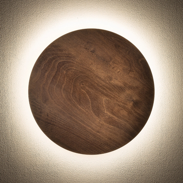 Lampa ścienna Ring 11291 Nowodvorski LED 13W 3000K do salonu drewniana