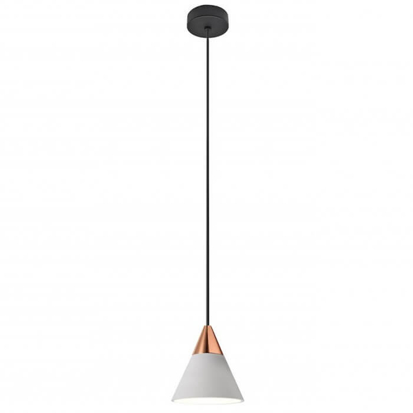 Wisząca lampa TENTOR AZ3085+AZ3101 LED 7W 3000K czarny różowe złoto biały