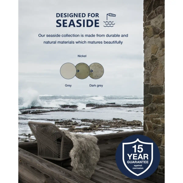 Zewnętrzny kinkiet ścienny HELFORD 49031055 IP64 retro srebrny